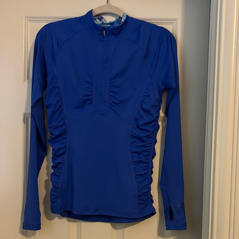 The North Face Women's Purple Ruched Long Sleeve Top